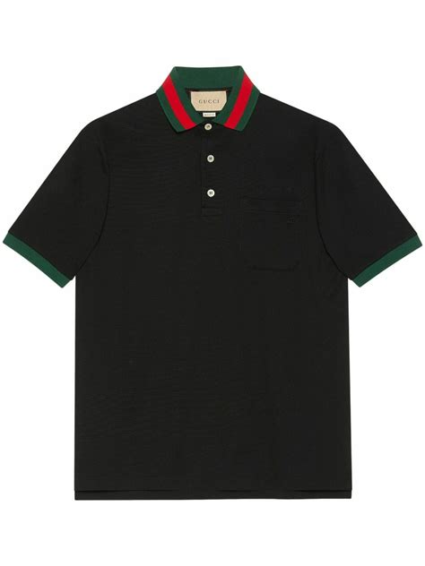 gucci pique polo